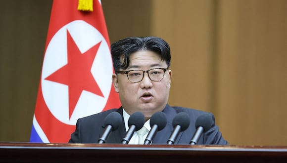 El líder de Corea del Norte, Kim Jong Un. (Foto de KCNA VIA KNS / AFP)