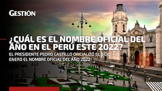 ¿Cuál es el nombre del año 2022 en el Perú?