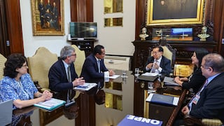 Balcázar y ministra de Economía se reunieron con titulares de JNE, ONPE y Reniec