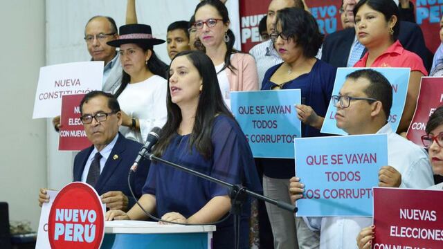 Verónika Mendoza pide a Vizcarra convocar a nuevas elecciones