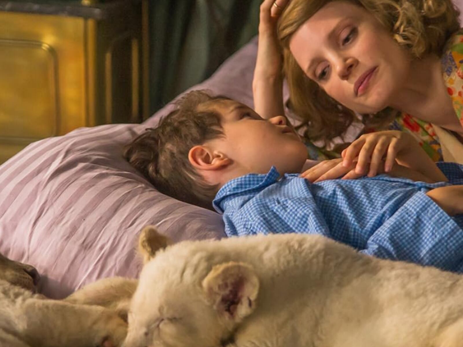 Jessica Chastain como Antonina Żabińska en la película "Un refugio inesperado", disponible en Netflix (Foto: Scion Films)