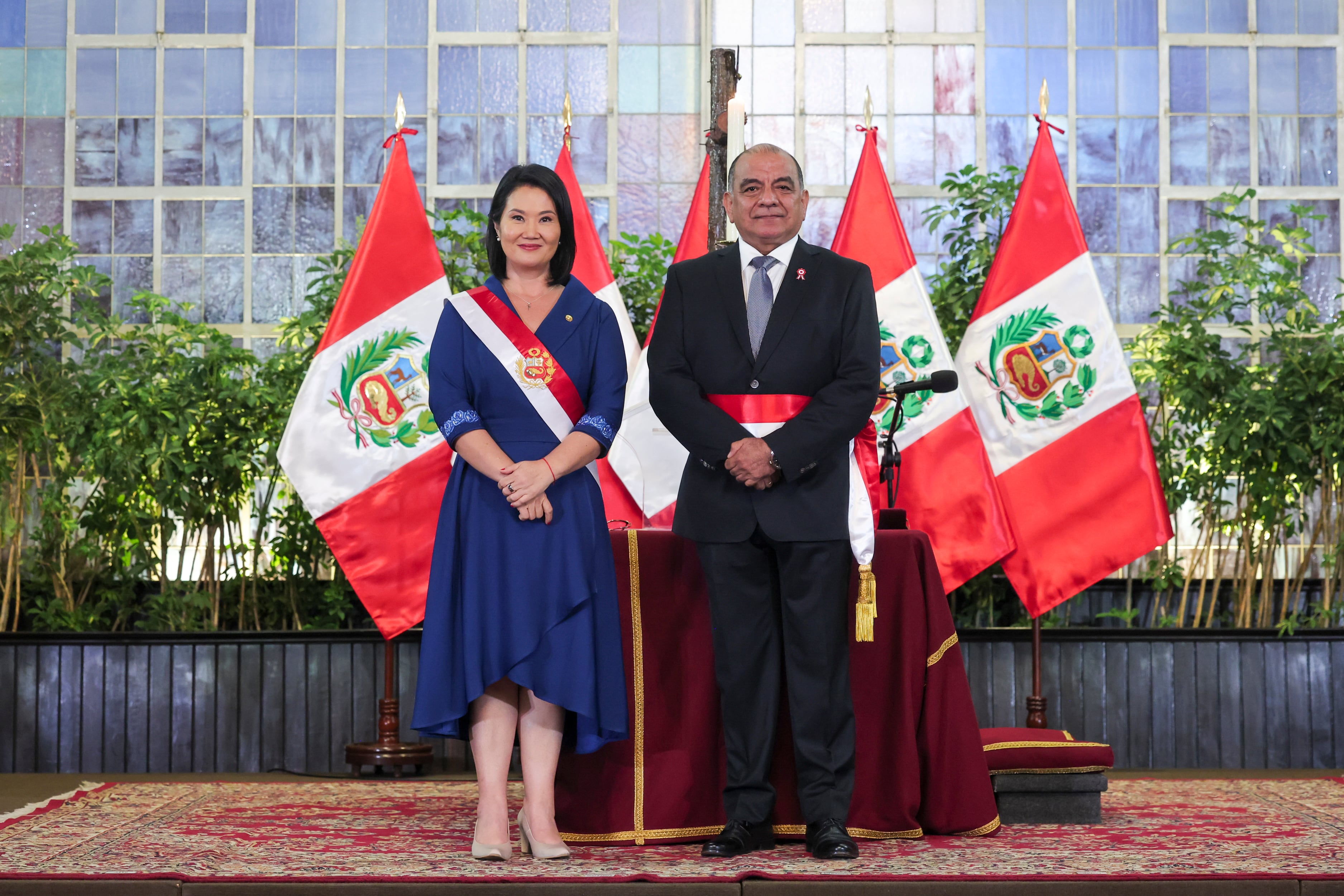 César Astudillo jura como nuevo ministro del Interior del gobierno de Keiko Fujimori. Foto: Presidencia