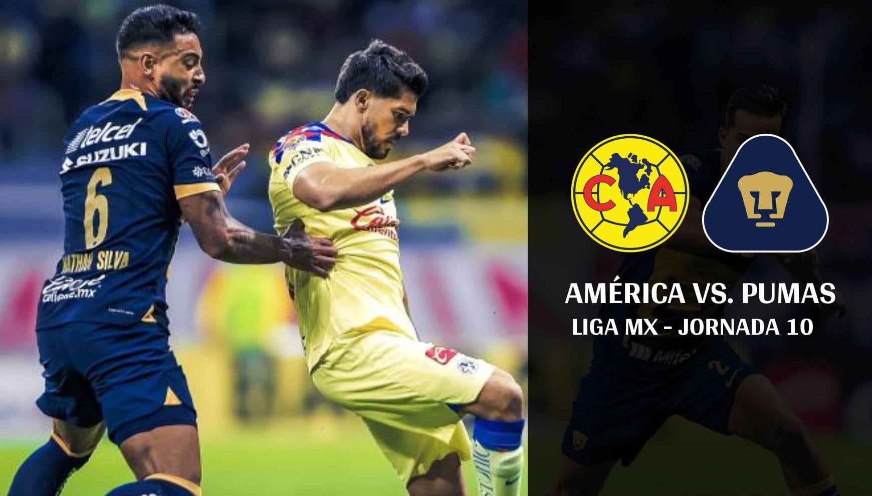 Se juega el Clásico Capitalino: América vs. Pumas en el Estadio Ciudad de los Deportes (Foto: Composición Mix)