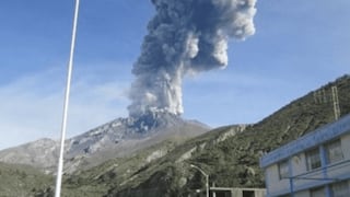 Explosión en el volcán Ubinas alcanzó una altura de 5,500 metros y la dispersión de cenizas 