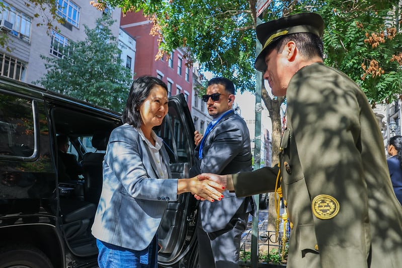 Keiko Fujimori llegó a Estados Unidos para participar de la Asamblea de las Naciones Unidas. (Foto: Palacio de Gobierno)