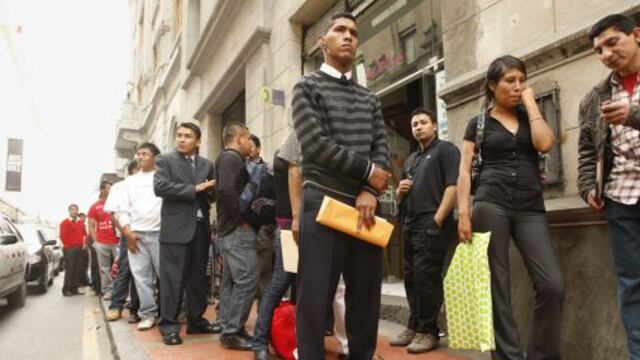 INEI: En Lima existen 403,000 personas desempleadas que buscan trabajo