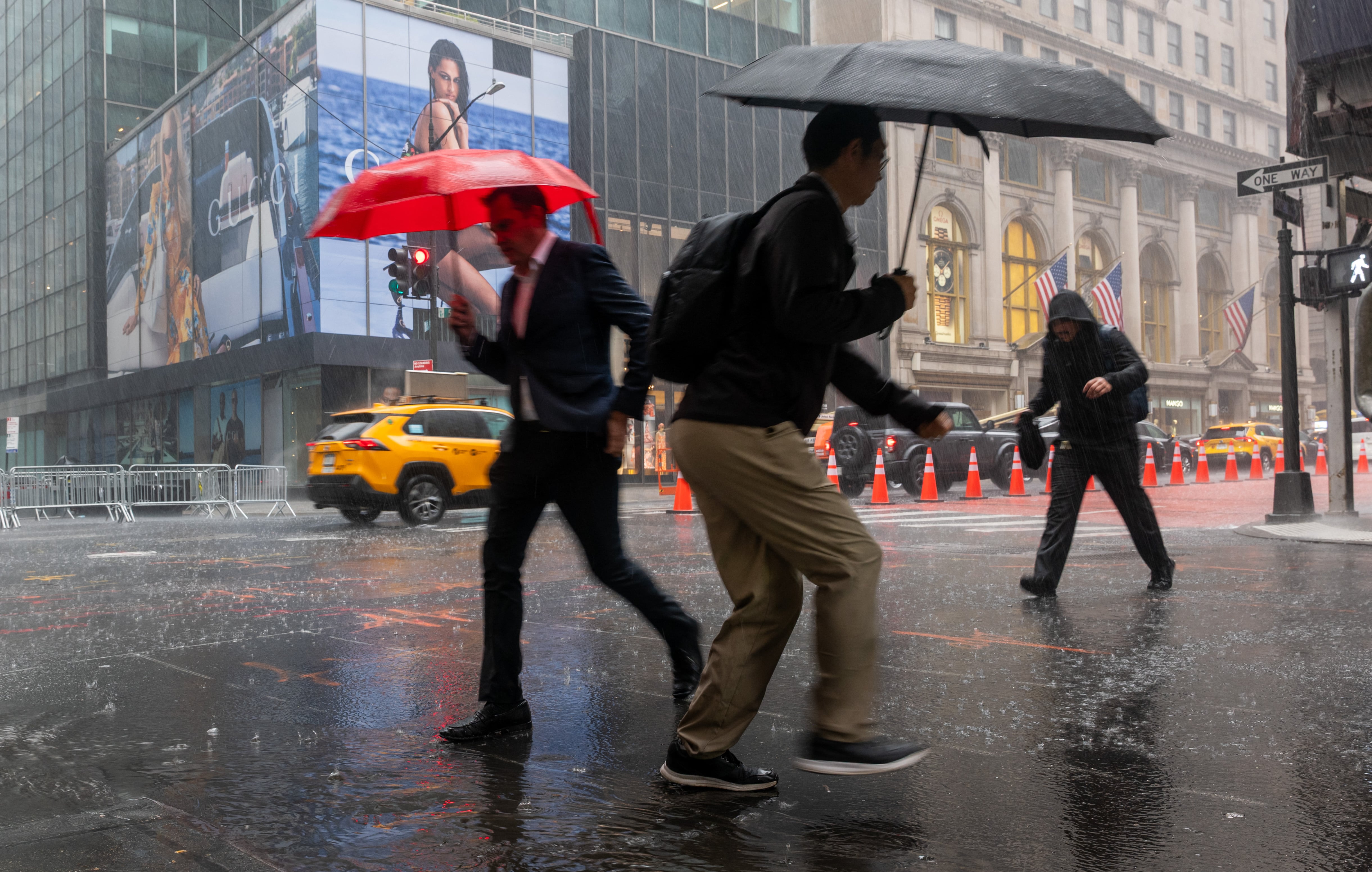 Para el lunes 3 de agosto, se prevé intensas lluvias capaces de provocar inundaciones. (Crédito: SPENCER PLATT / GETTY IMAGES NORTH AMERICA / Getty Images via AFP)