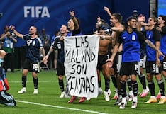 “Las Malvinas son Argentinas”: Reino Unido reacciona a pancarta en semifinal, ¿qué dirá la FIFA?