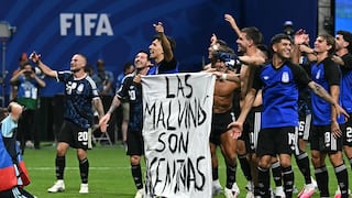 “Las Malvinas son Argentinas”: Reino Unido reacciona a pancarta en semifinal, ¿qué dirá la FIFA?