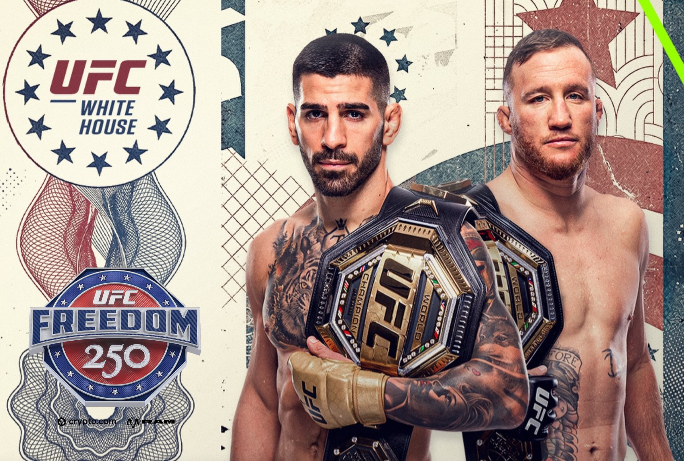 WASHINGTON, DISTRITO DE COLUMBIA (ESTADOS UNIDOS), 14/06/2026.- ¿Quién ganará UFC Freedom 250? Analizamos el combate entre Ilia Topuria y Justin Gaethje y compartimos nuestro pronóstico final.. FOTO DE UFC.COM