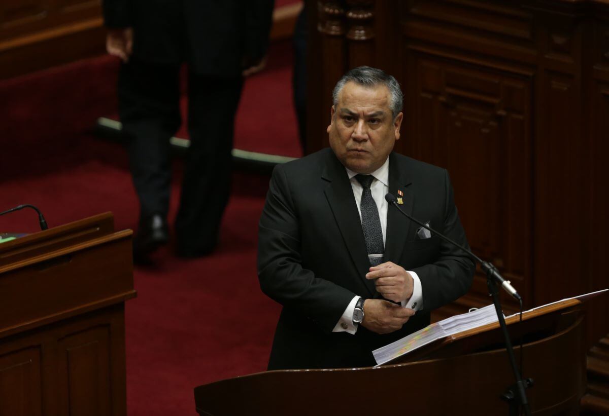 Gustavo Adrianzén indicó que el estado de emergencia permitió mejorar la eficiencia en la labor policial. Foto: Cesar Bueno / GEC.