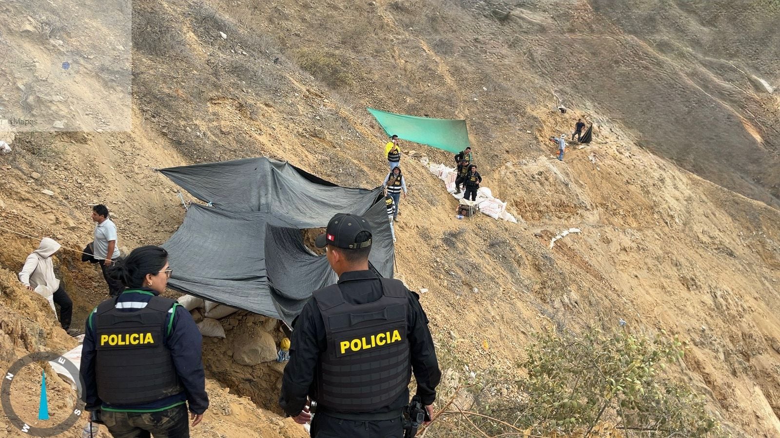 La minería ilegal viene invadiendo decenas de hectáreas de concesiones. | Foto: Fiscalía.
