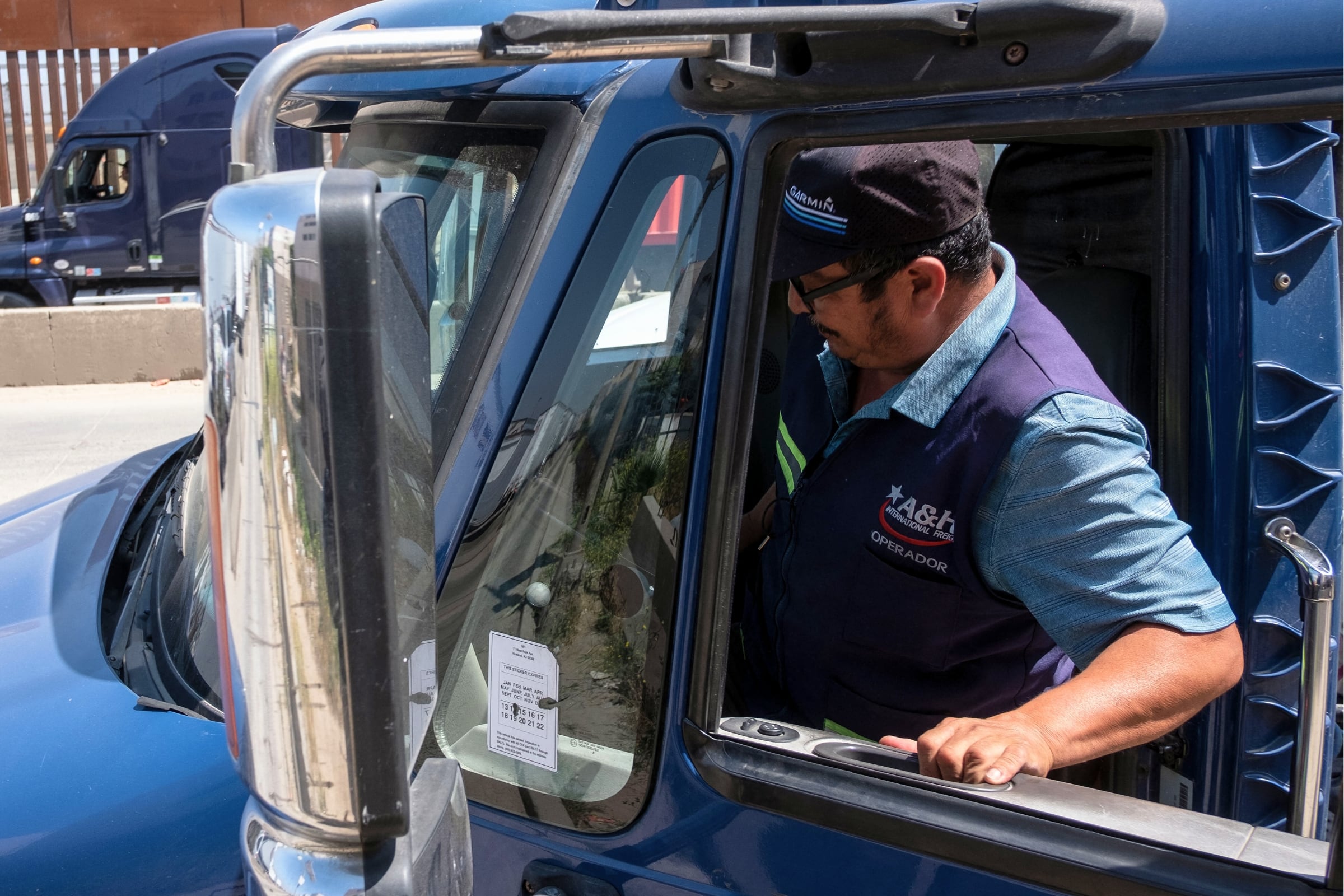 Gran parte de los camioneros en Estados Unidos son de raíces latinas (Foto: AFP)