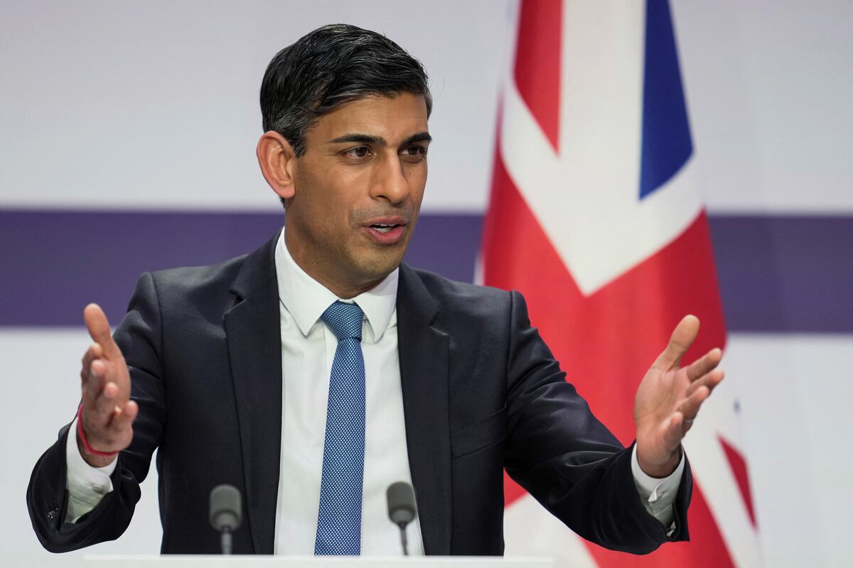 El primer ministro británico, Rishi Sunak.