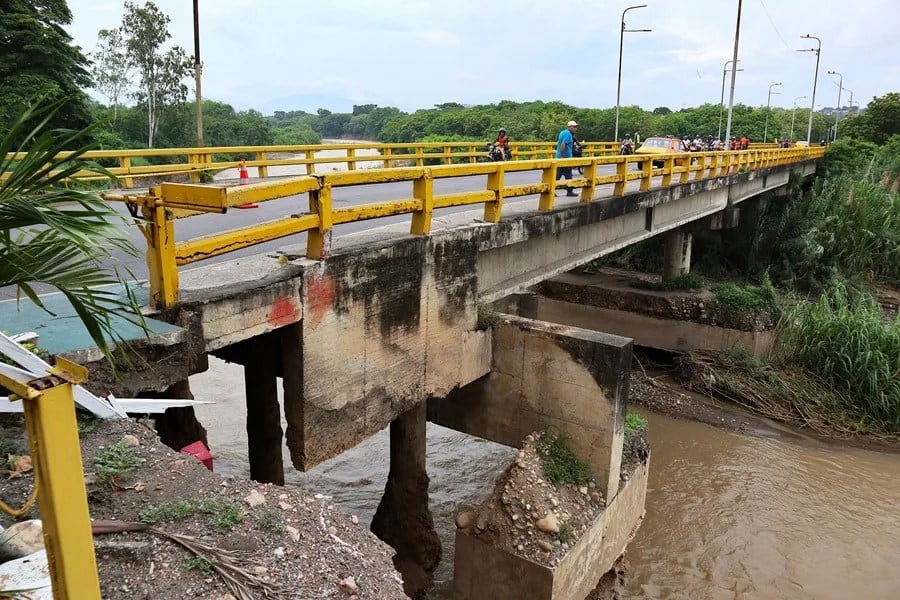 Puente fronterizo Venezuela - Colombia. Foto EFE