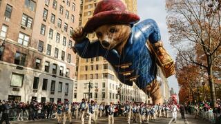 Oso Paddington de Perú desfiló en Día de Acción de Gracias en Nueva York