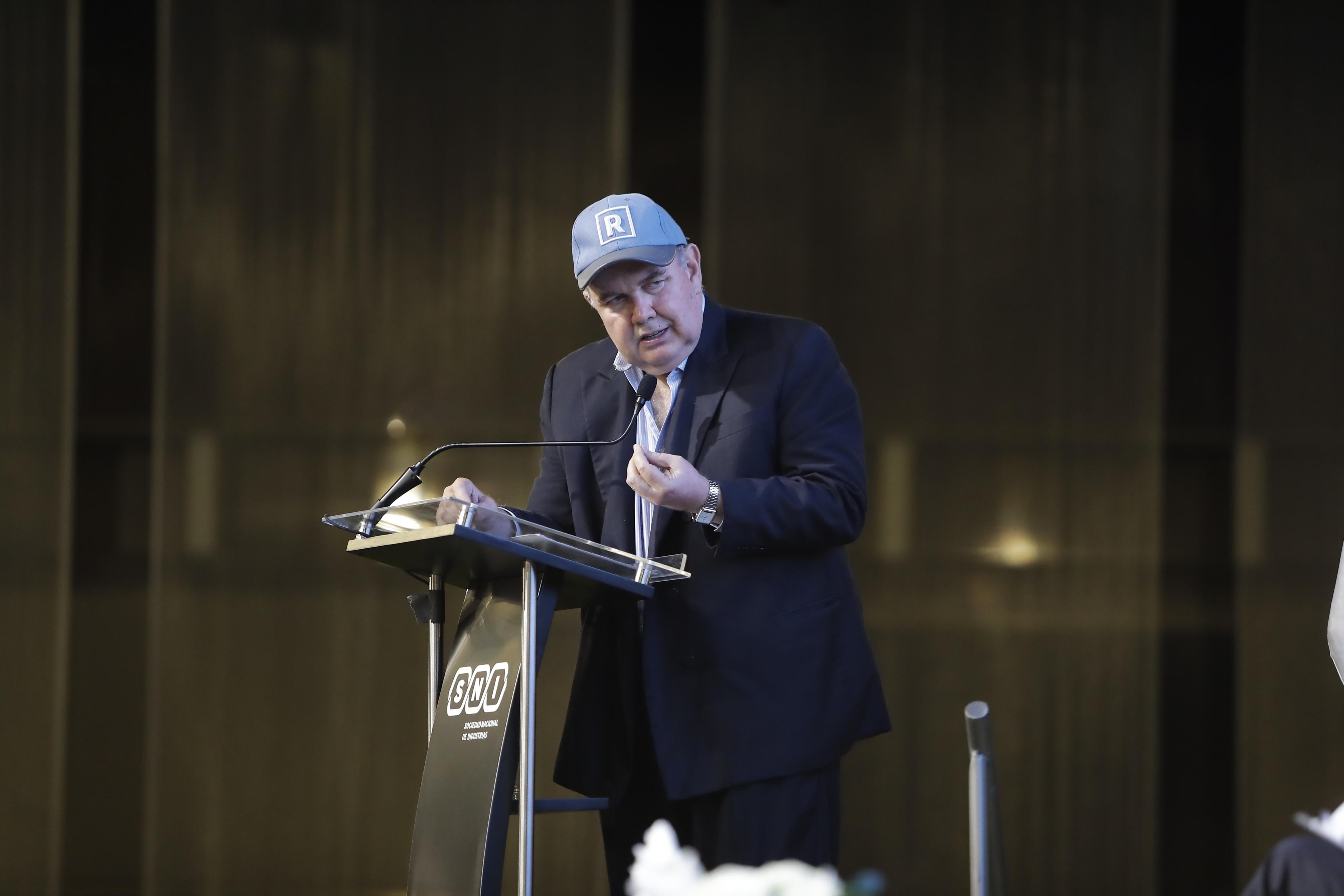 Rafael López Aliaga participó en el “Foro de candidatos a la presidencia – Elecciones 2026”. Foto: Hugo Pérez / GEC