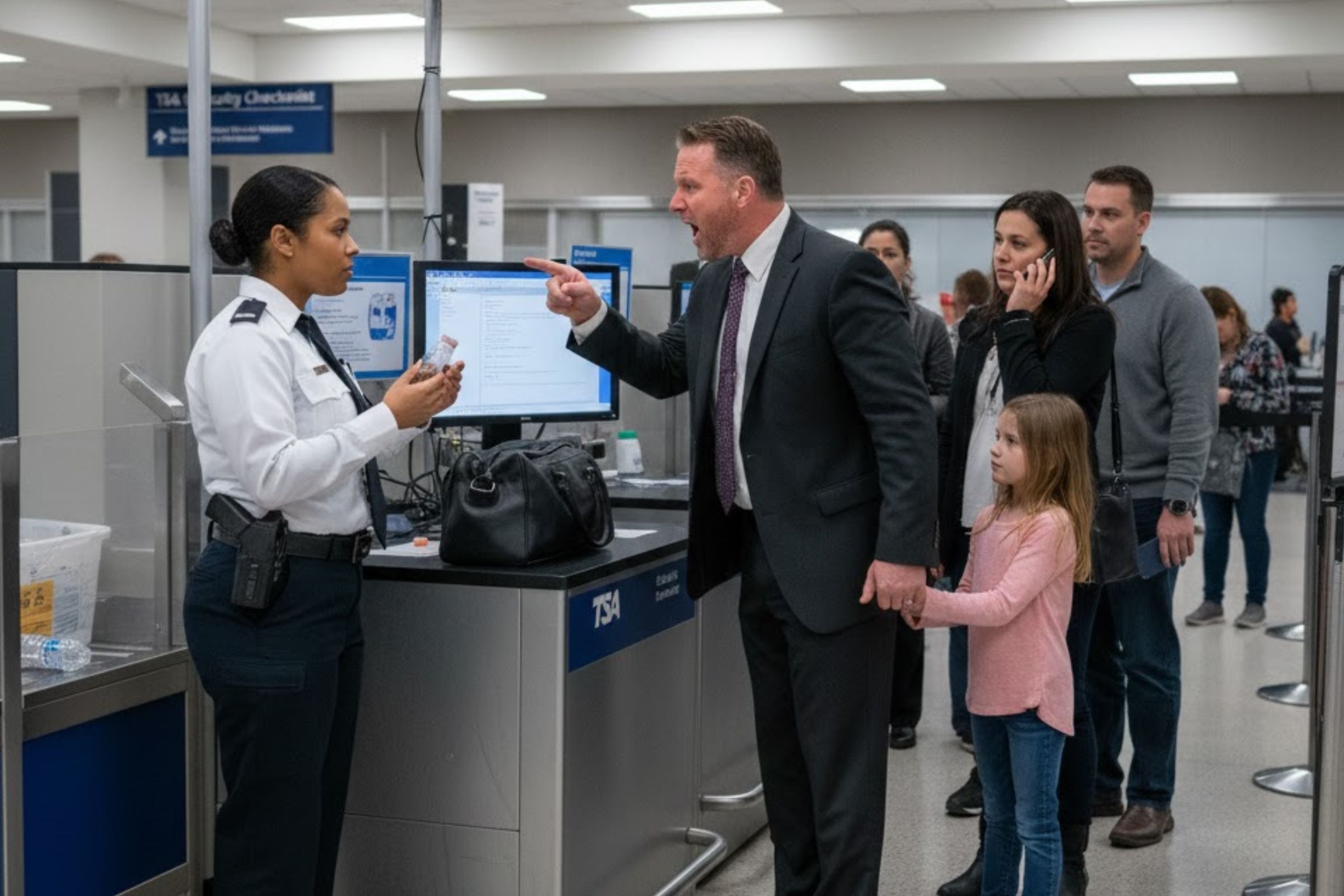 Cada año, la TSA y la FAA registran centenares de pasajeros conflictivos en los aeropuertos de EE.UU. (Crédito: Imagen creada por El Comercio MAG usando la IA de 'Gemini')