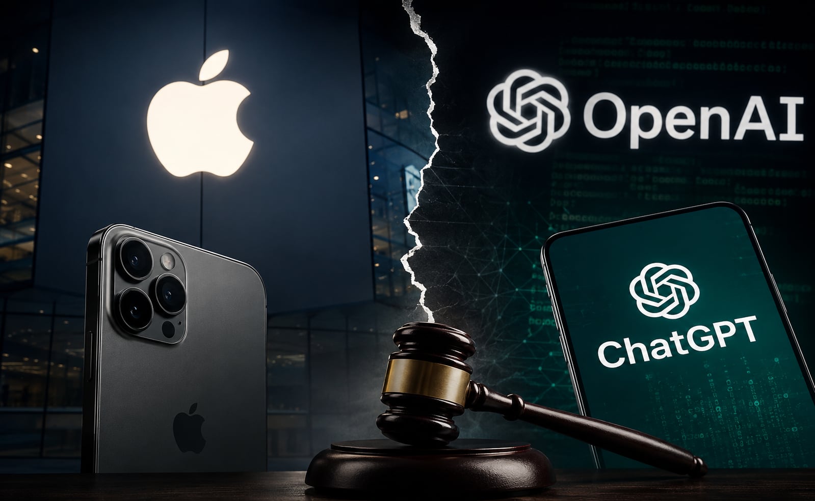 Apple alega que dos exmpleados desempeñaron un papel fundamental en el robo de los secretos, después de realizar una investigación por violación de la confidencialidad. (Imagen creada con inteligencia artificial).