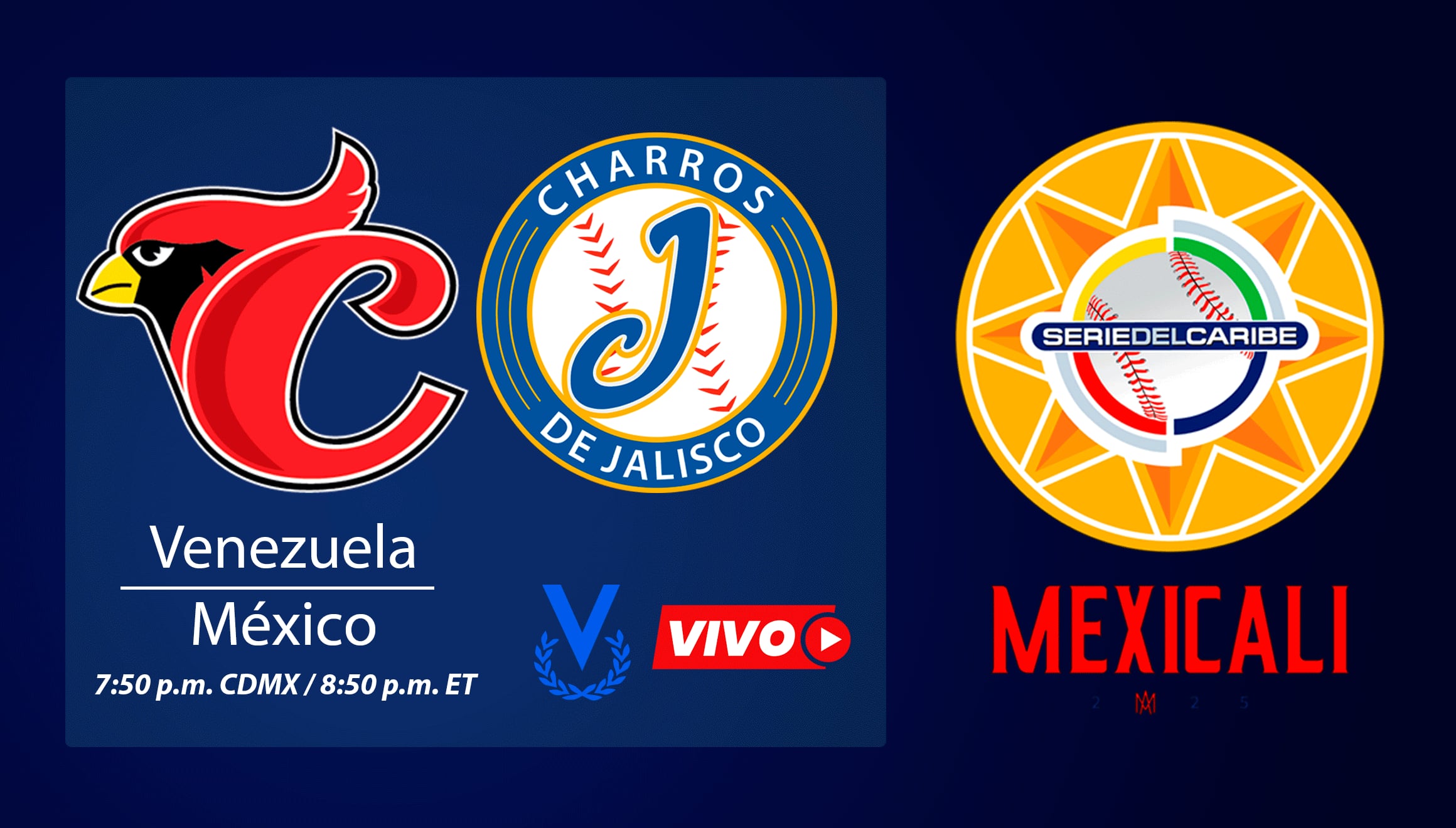 Venevisión transmite el juego entre Venezuela vs. México este sábado 1 de febrero desde las 9:50 p.m. por la Jornada 2 de la Serie del Caribe 2025. (Foto: Composición Gestión Mix)