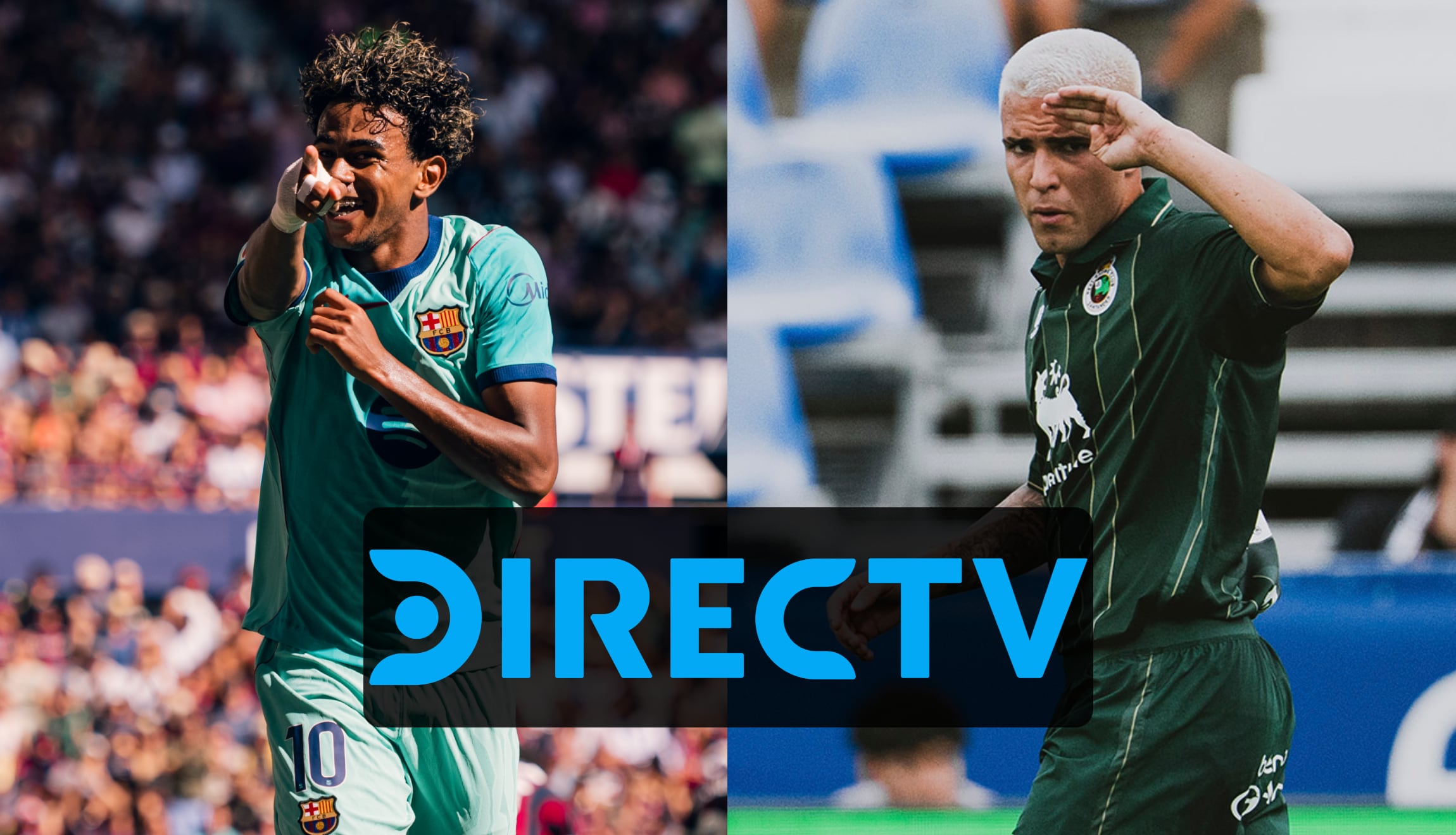 Señal de DIRECTV EN VIVO para ver el partido de FC Barcelona vs. Racing, este 16 de septiembre desde el Camp Nou, por la Jornada 6 de LaLiga 2026-27. (Foto: @fcbarcelona / @realracingclub / Composición Gestión Mix)