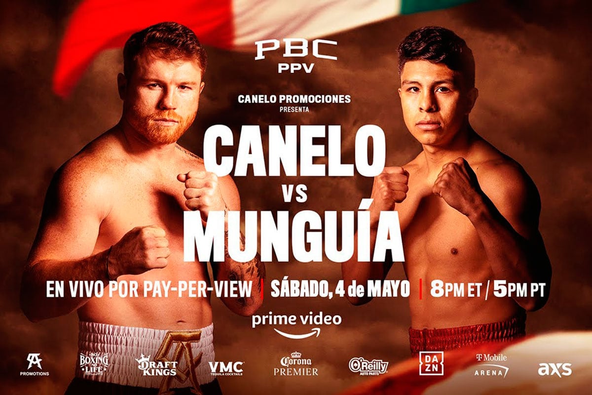 Lista de canales de TV que pasaron la pelea Canelo Álvarez y Jaime Munguía el sábado 4 de mayo desde la T-Mobile Arena en Las Vegas, Nevada. (Foto: Prime Video)