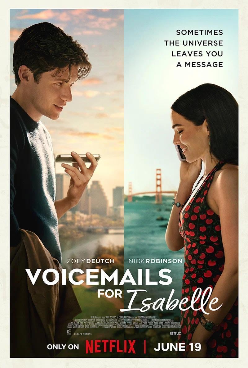 El póster de "Voicemails for Isabelle", película escrita y dirigida por Leah McKendrick (Foto: Netflix)