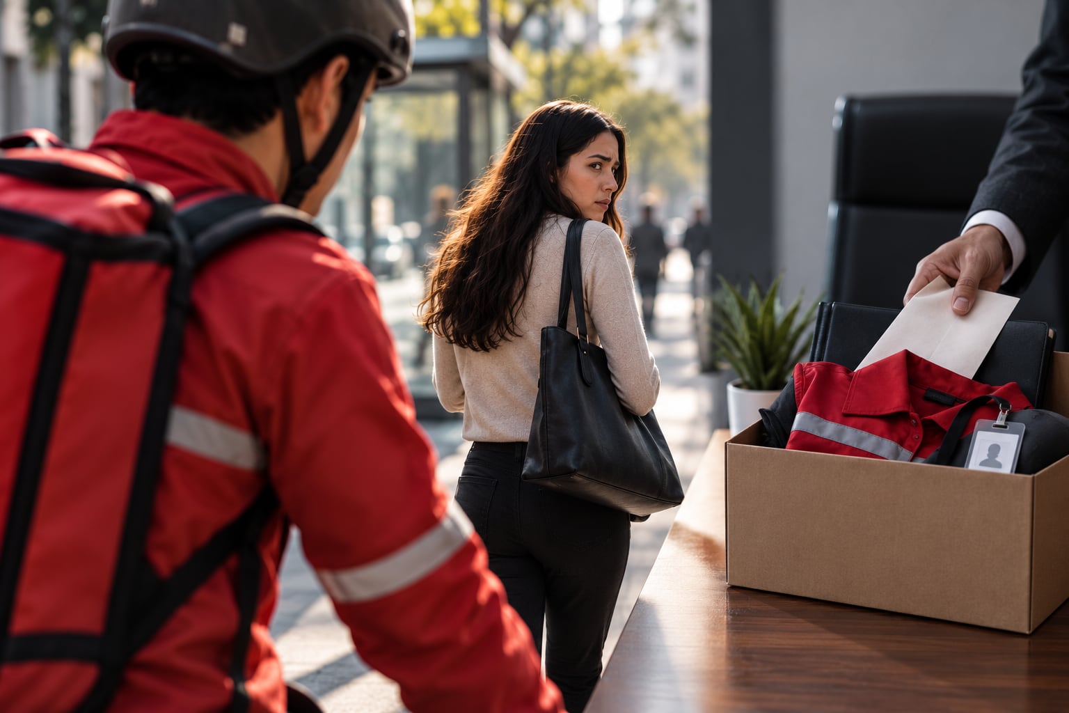 Usar uniforme fuera del trabajo podría vincular un caso de acoso sexual con la empresa | Foto: Generada con IA - ChatGPT