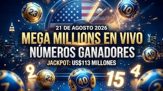 Números ganadores del Mega Millions, 21 de agosto 2026: mira los resultados del sorteo con jackpot de $113 millones en EE.UU.