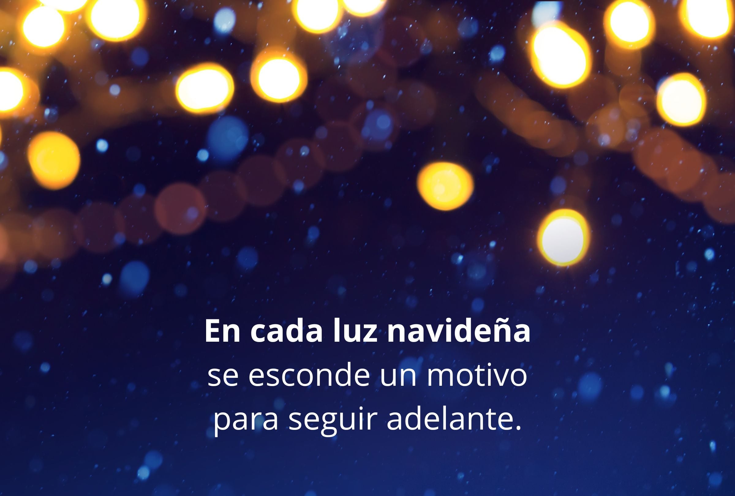 En cada luz navideña se esconde un motivo para seguir adelante. (Foto: Composición Gestión Mix)