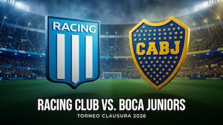 ¿A qué hora juega y en qué canal transmiten Boca Juniors vs. Racing por Torneo Clausura?