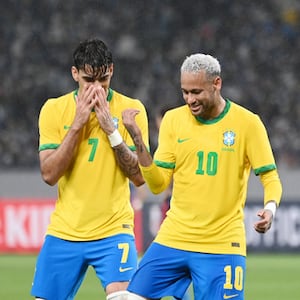 Brasil es la segunda selección con el valor de mercado más alto de Qatar 2022: mil 140 millones de euros. (Foto: CHARLY TRIBALLEAU / AFP).