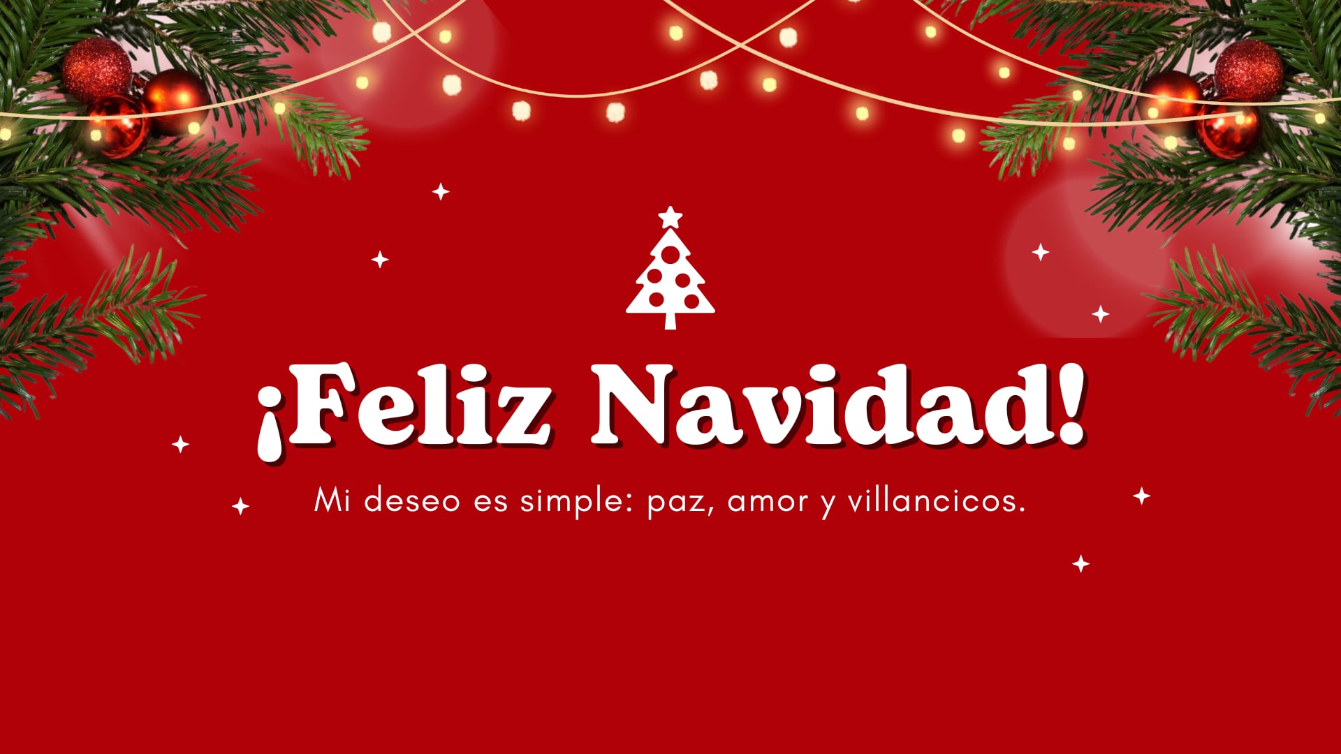 ¡Feliz Navidad! Mi deseo es simple: paz, amor y villancicos. | Crédito: Canva / Composición GEC