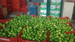 ¿A cuánto se vende el cajón de limones en el Mercado Mayorista de Lima?