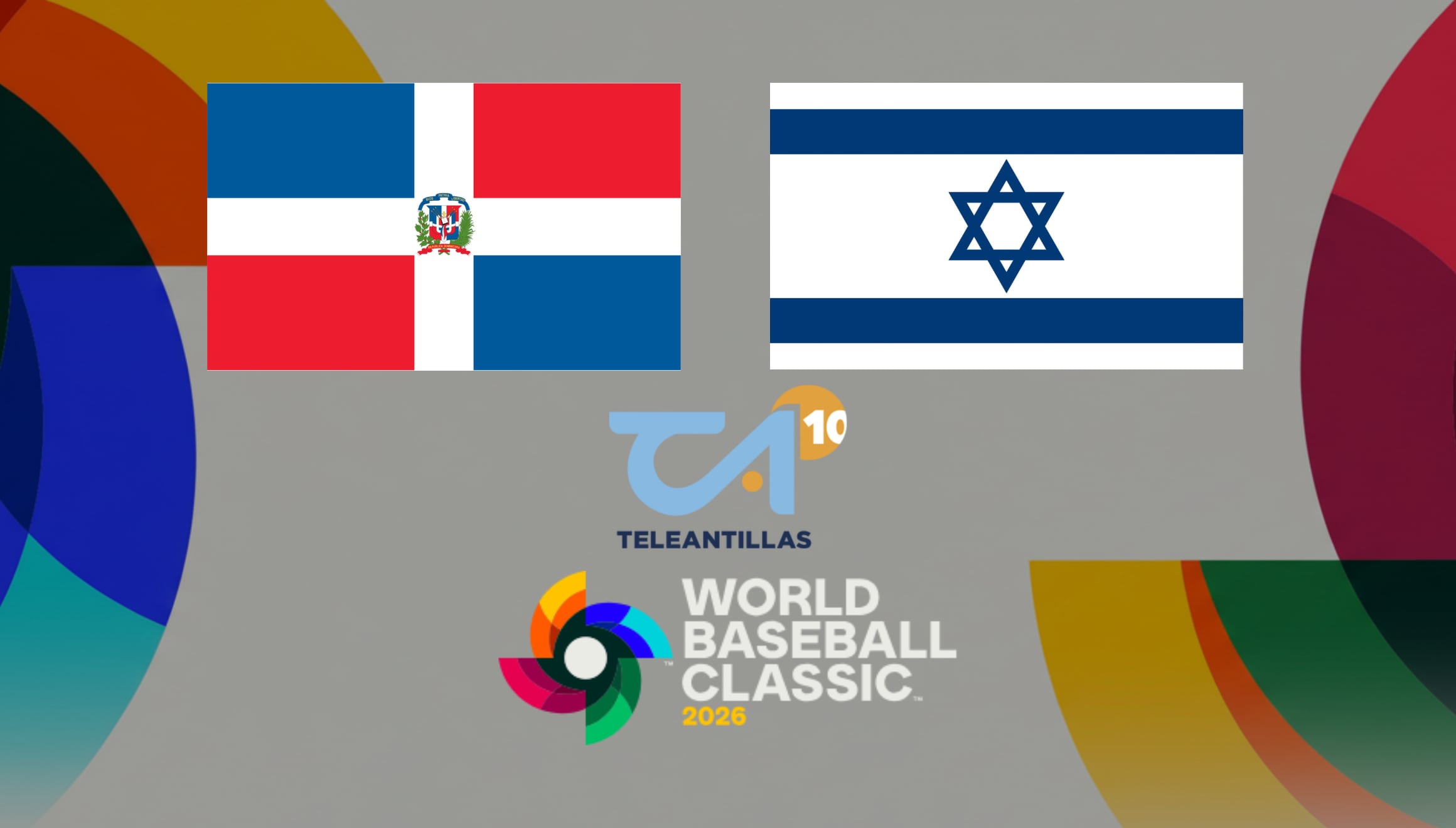 ¡Plátano Power! Sigue a Rep. Dominicana vs. Israel por Canal 10 de Teleantillas. Disfruta el juego por TV abierta y Béisbol Play Online en este Clásico Mundial 2026. ¡Vamos Quisqueya por el triunfo! | Crédito: mlb.com / Composición Gestión Mix