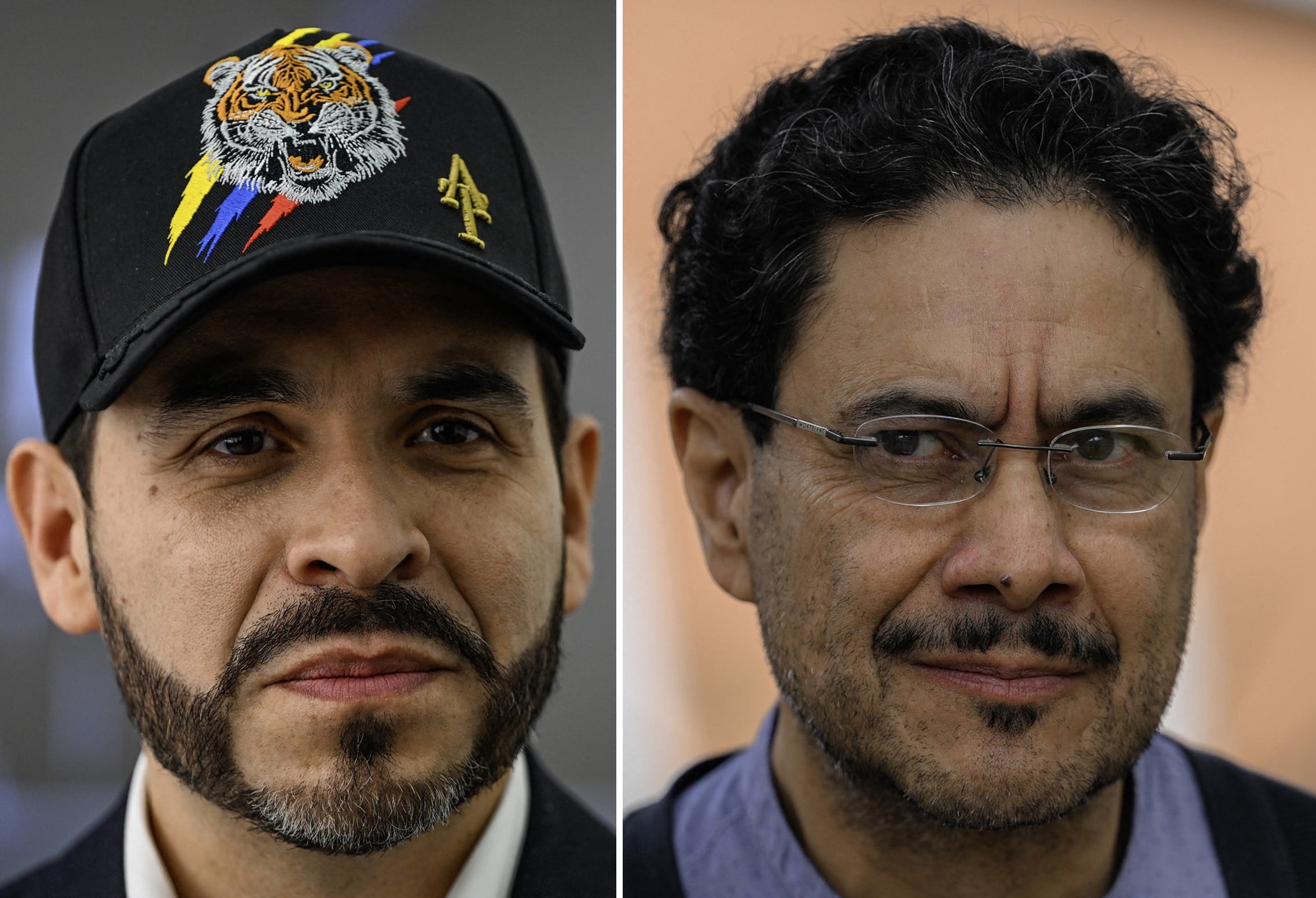 De la Espriella obtuvo 43.72% de los sufragios seguido de Cepeda, ahijado político del presidente Gustavo Petro, con 40.92%. (Foto de Luis ACOSTA y Raúl ARBOLEDA / AFP).