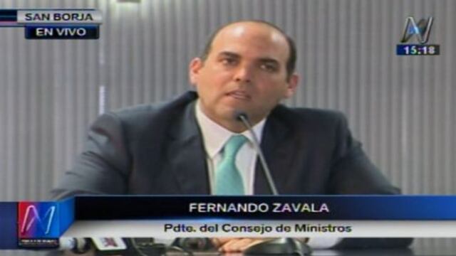Fernando Zavala pide celeridad al Congreso para analizar pedido de facultades legislativas