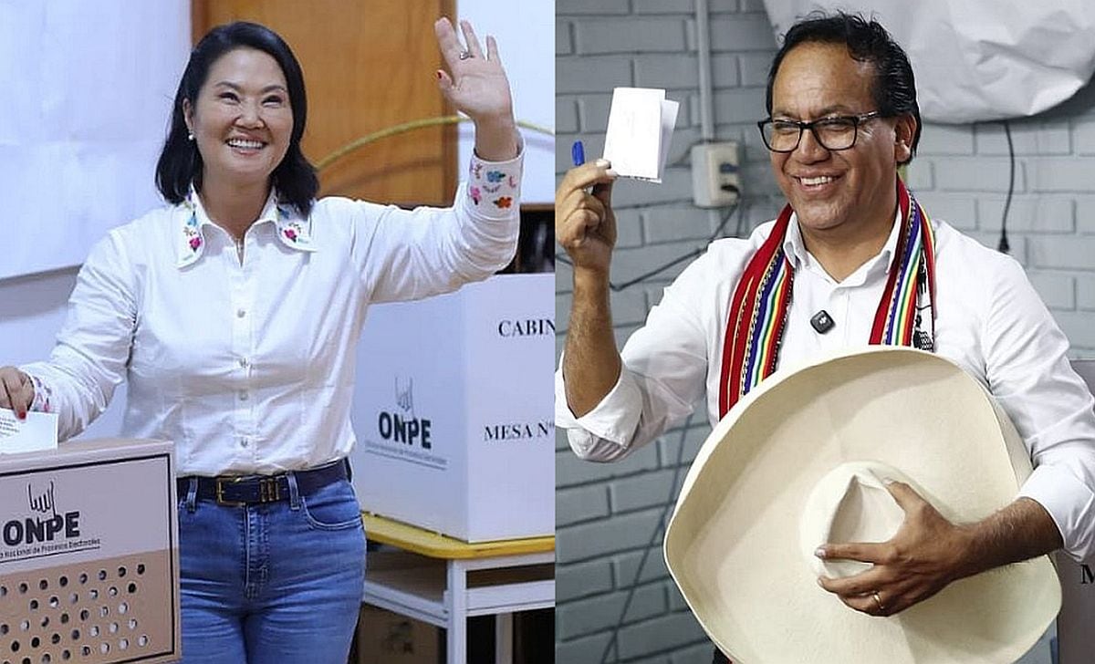 Sánchez y Fujimori se disputan la presidencia del Perú. (Foto: difusión)