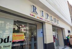Clausuran temporalmente tienda Ripley de Lambayeque