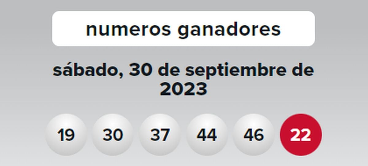 Números ganadores del 30 de septiembre (Foto: Powerball)