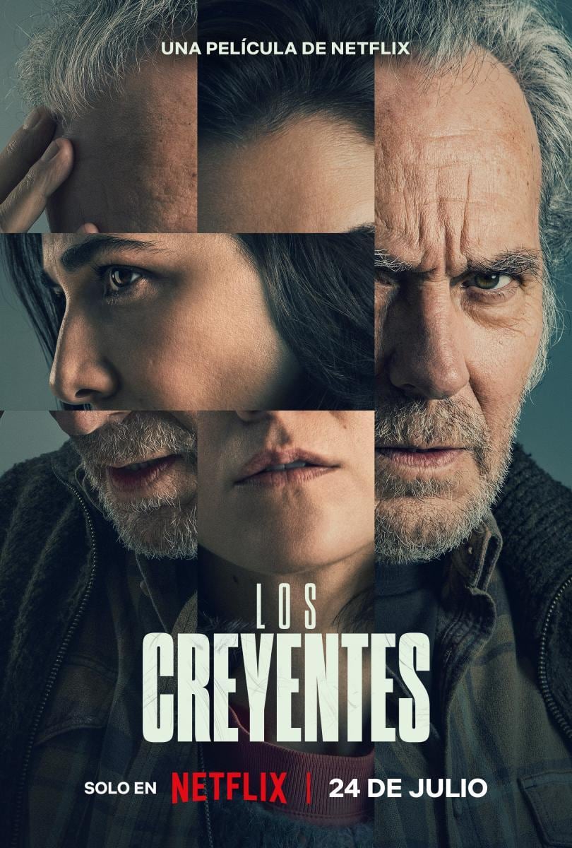 El póster de "Los creyentes", película española del director Roger Gual explora géneros como el suspenso y el drama (Foto: El Desorden Crea / Netflix)