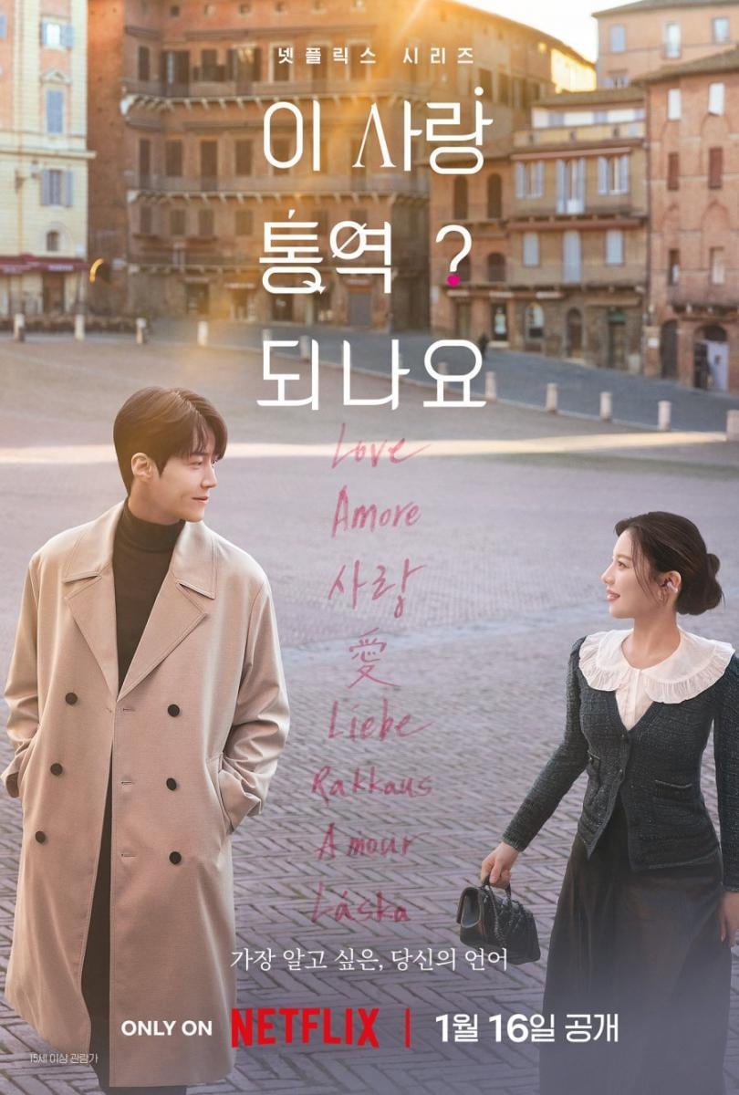 El póster de "¿Cómo se traduce este amor?", serie coreana escrita por Hong Jung Eun y Hong Mi-Ran (Foto: Netflix)