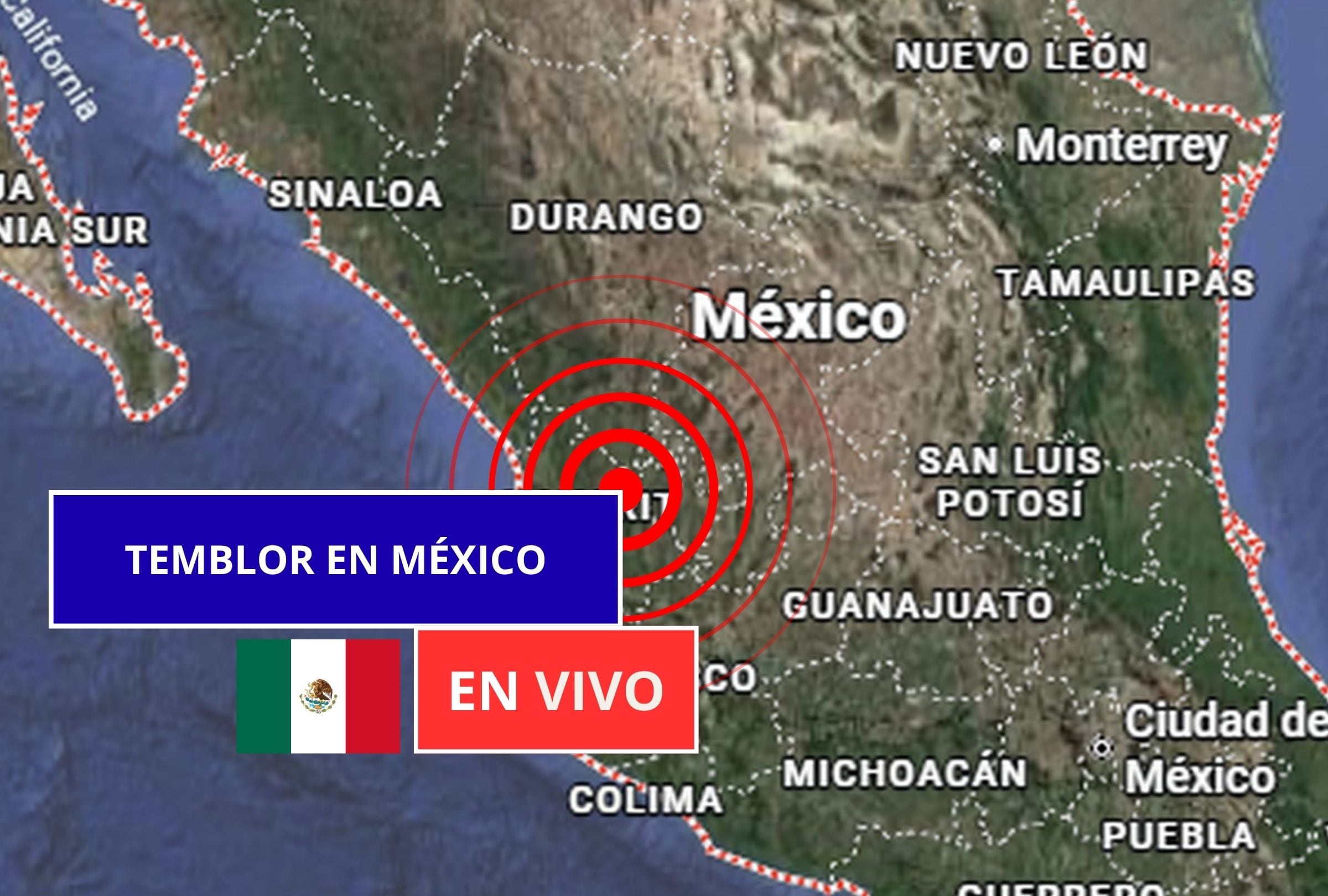 Sigue el reporte oficial del Servicio Sismológico Nacional (SSN) sobre los últimos temblores registrados en México hoy, sábado 13 de junio de 2026. (Imagen creada con foto de Google Maps para Gestión Mix)