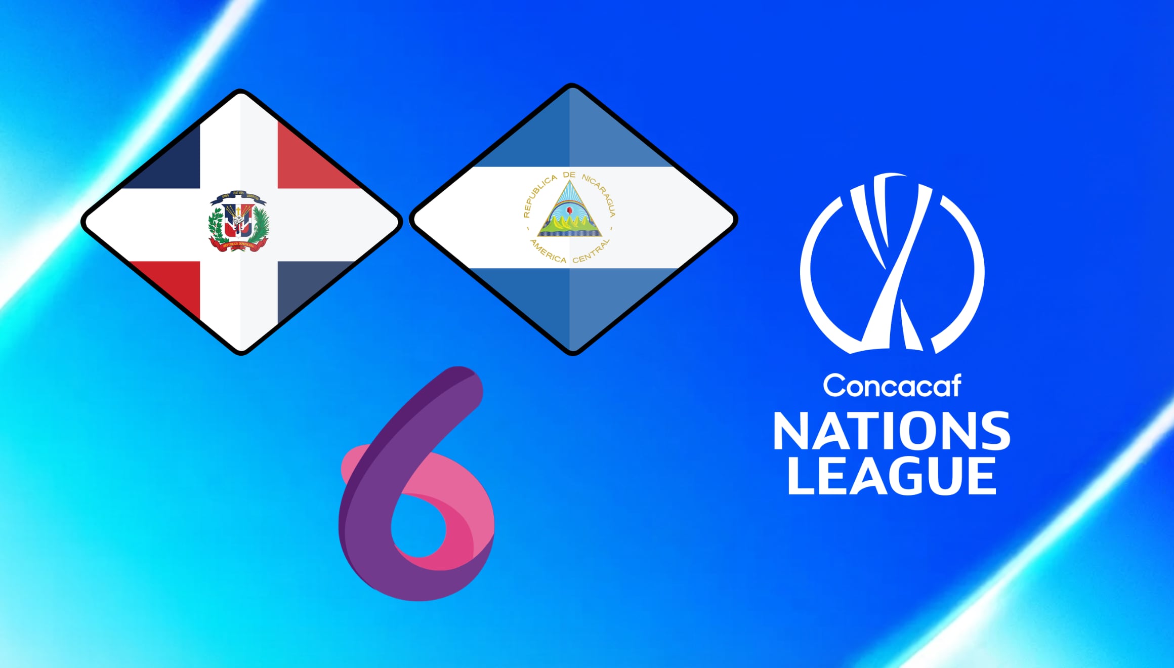 Transmisión en directo del partido entre Nicaragua y República Dominicana a través de Canal 6. Siga el minuto a minuto en televisión abierta y opciones de fútbol online autorizadas para Centroamérica y el Caribe. | Crédito: concacaf.com / Composición Gestión Mix
