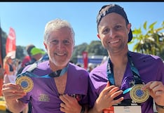 Título: Padre e hijo mexicanos ganan la “carrera” de la vida frente a las enfermedades del corazón