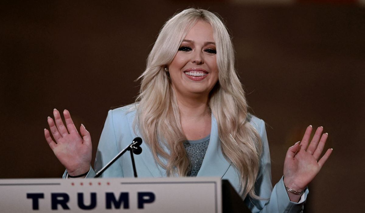 Tiffany Trump pronuncia un discurso pregrabado en el Auditorio Andrew W. Mellon en Washington, DC, el 25 de agosto de 2020, el segundo día de la Convención Nacional Republicana (Foto: Olivier Douliery / AFP)