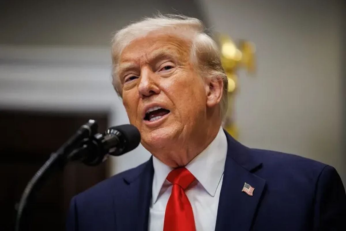 El presidente de EE.UU., Donald Trump, en una fotografía de archivo. Foto: EFE/ Samuel Corum