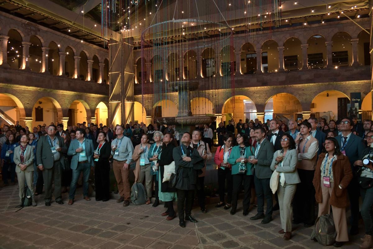 Clausura del XXV Congreso Internacional de la Red de Fondos Ambientales de Latinoamérica y el Caribe (RedLAC), el 23 de octubre del 2023, en Cuzco (Perú). EFE/Sharon Castellanos