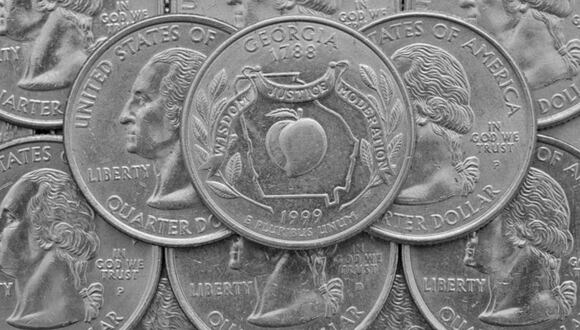 Las monedas de 50 centavos de 1993 también son conocidas como Walking Liberty (Foto: AFP)