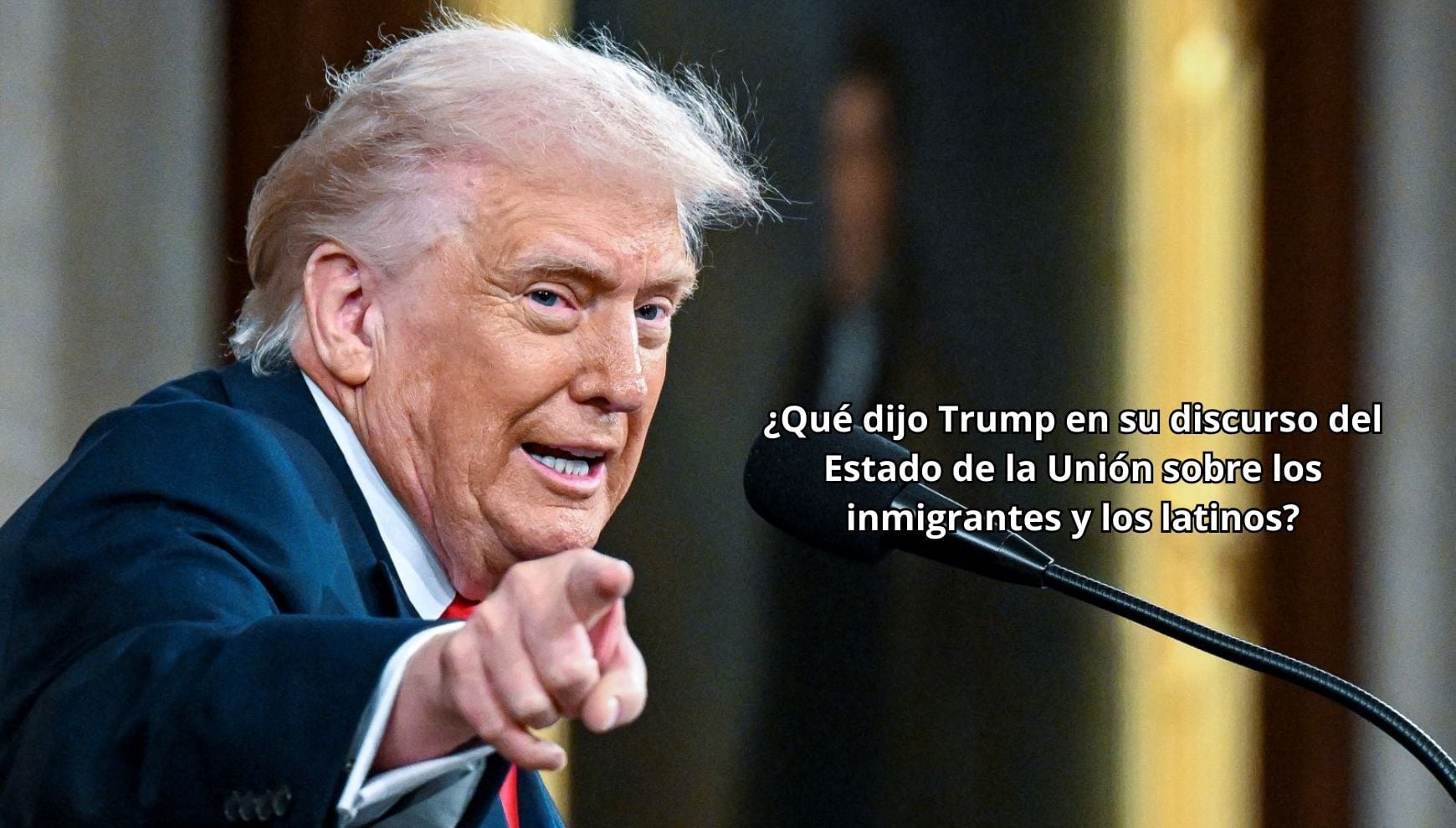 Aunque Trump puso la inmigración en el centro del discurso, sus mensajes se enfocaron en otros puntos (Foto: AFP)
